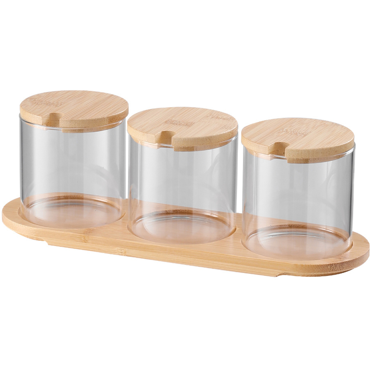 2 Pack 4 Grid Spice Box With Spoons | Clear Acrylic Seasoning Rack For Salt, Sugar, Pepper & Spices