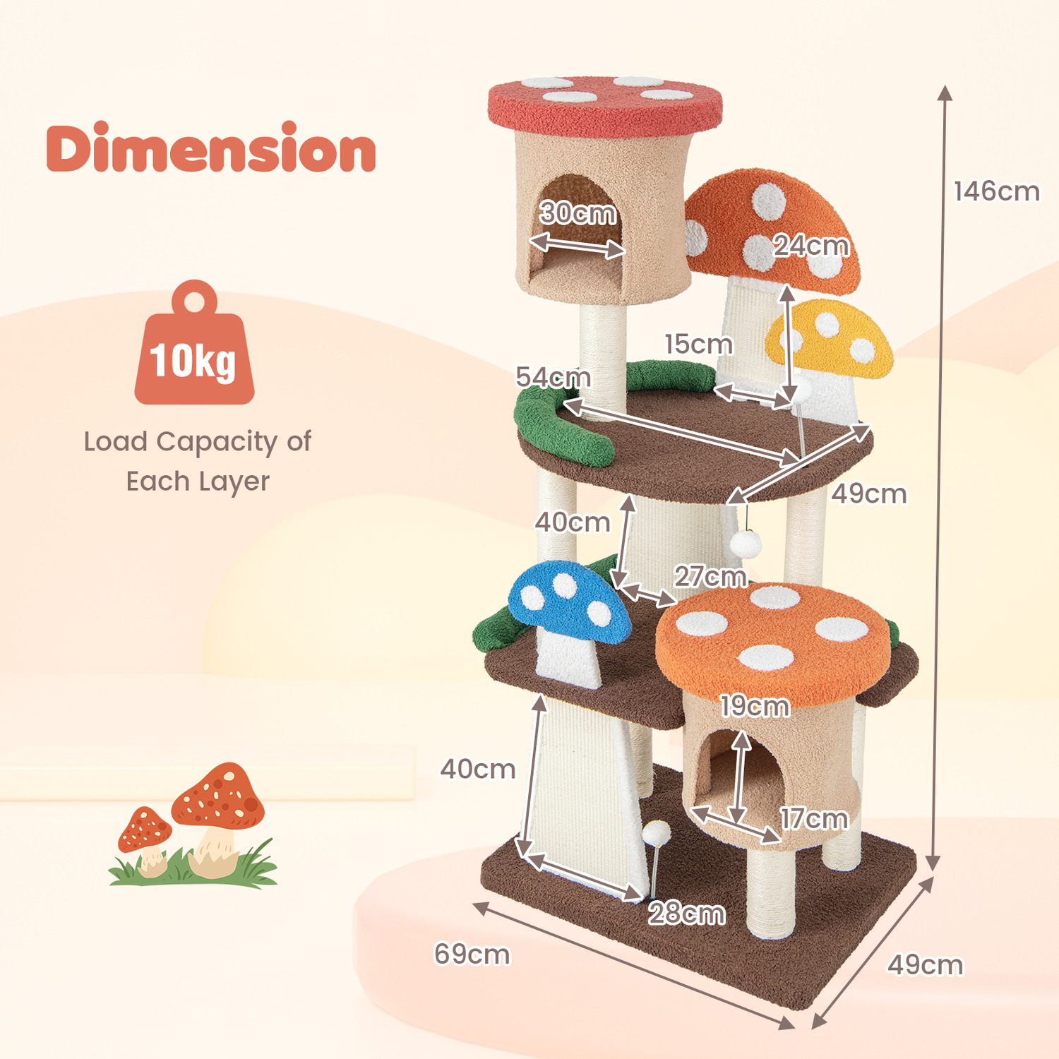 4-In-1 Cat Activity Center