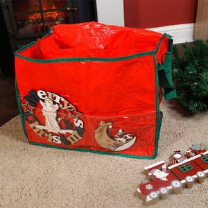 Christmas Decoration Storage Bag with Side Pouch