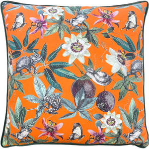 Wild Passion Creatures Digitally Printed Piped Cushion