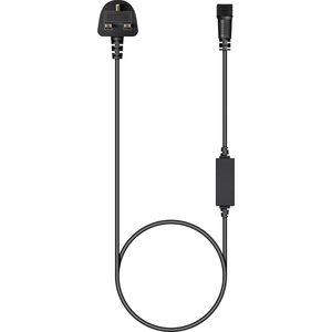 2m Mains Power Lead Accessory Black