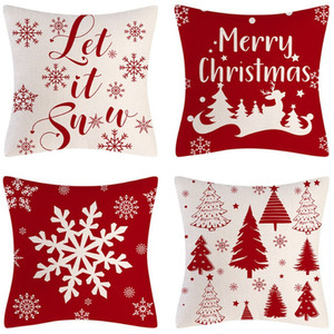 4-Piece Christmas Home Pillow Cover Set