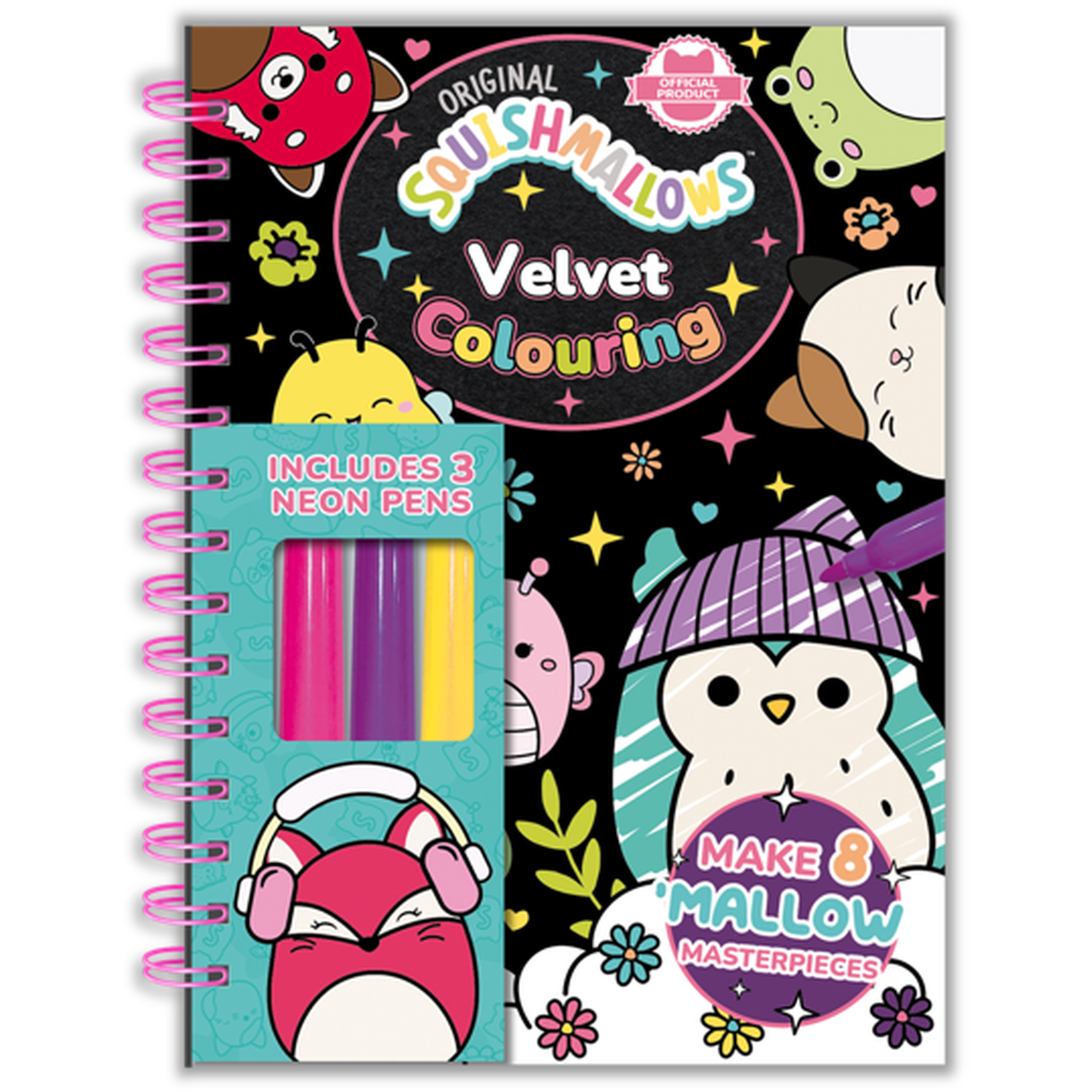 Squishmallows Velvet Colouring Book