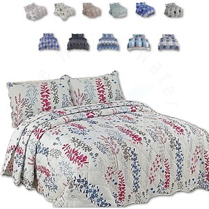 Alexandra Petals Design Luxury Quilted Bedspread