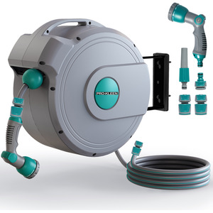 Garden Hose Reel, Retractable Wall Mounted