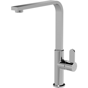 Kitchen Mono Mixer Tap with 1 Lever Handle Chrome 302mm