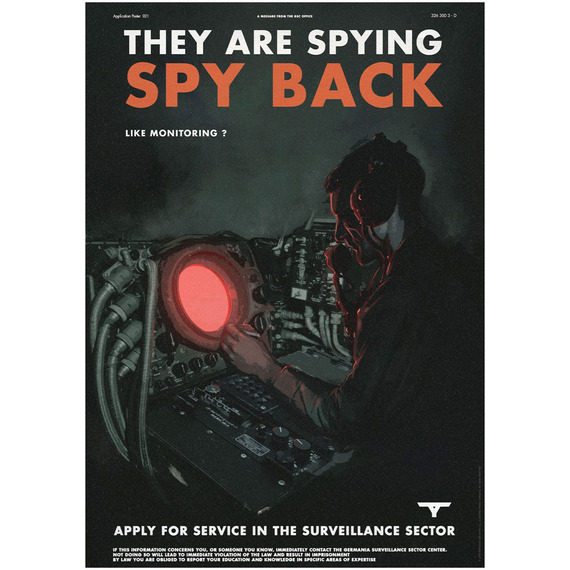Wolfenstein Spy Back Limited Edition A3 Art Print
