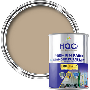 Sandstone / 1l HQC Shed and Fence Paint Weatherproof Paint for All Sheds and Fences shot 8357154