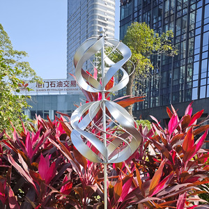 Two Sphere Metal Kinetic Wind Spinner