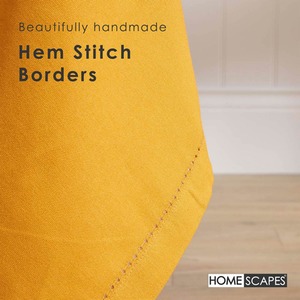 Mustard Plain Cotton Round Tablecloth shot 9904066