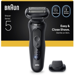 Braun Series 5 52-N1200S Electric Shaver, Up to 50 min, 1 Attachment - Black