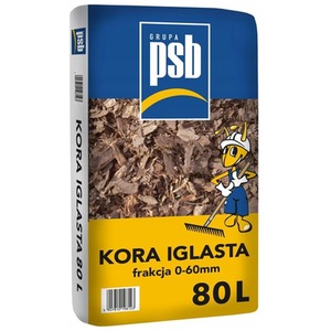 Wood Bark Mulch Chippings 0-60mm 80L