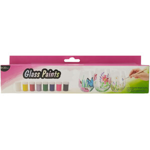 Pack of 8 Glass Paints