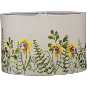 Daffodil Embroidered Lamp Shade