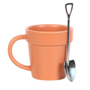 Garden Mug Set With Mini Shovel Spoon For Tea Lovers