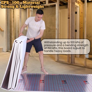 Title Underfloor Heating 20mm EPS Board with Reflective Foil, Grid Layout 10sqm