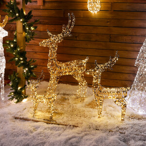 LED Reindeer Family