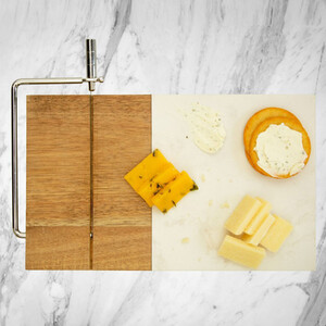 Homiu Cheese Board with Wire Cutter