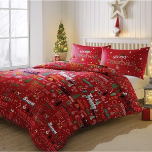 Velosso Festive Deck The Halls Duvet Set