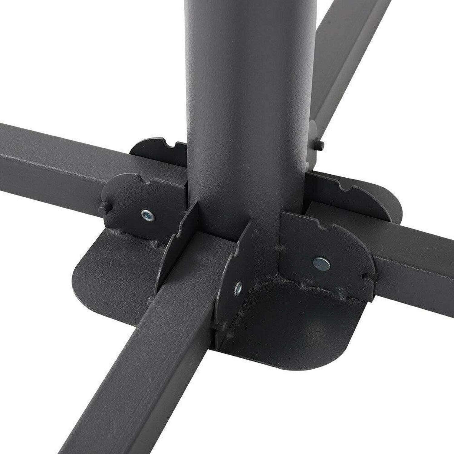 Large Foldable Parasol Base - Black