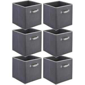 Foldable Storage Cubes with Handle Set of 6 Toys Clothes Organiser