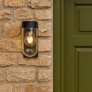 CGC Rowan Black Outdoor Wall Lantern Light