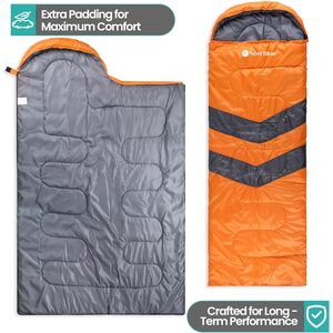 4 Season Single Adult Two Way Zippers Sleeping Bag