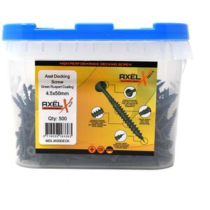 Axel High Performance Decking Screws (Dia) 4.5mm (L) 50mm - Tub of 500