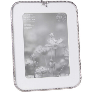 Metal Bow Detail Photo Frame