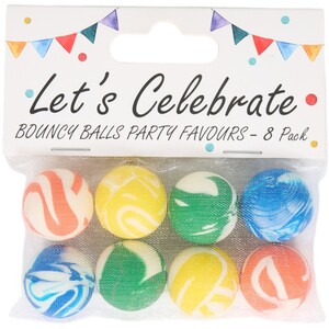 Pack of 8 Bouncy Ball Party Favours
