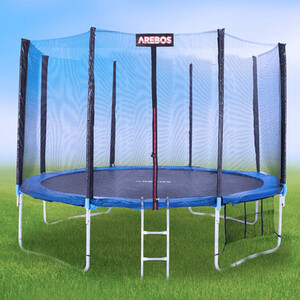 Trampoline edge cover and net 430 cm net for 8 poles
