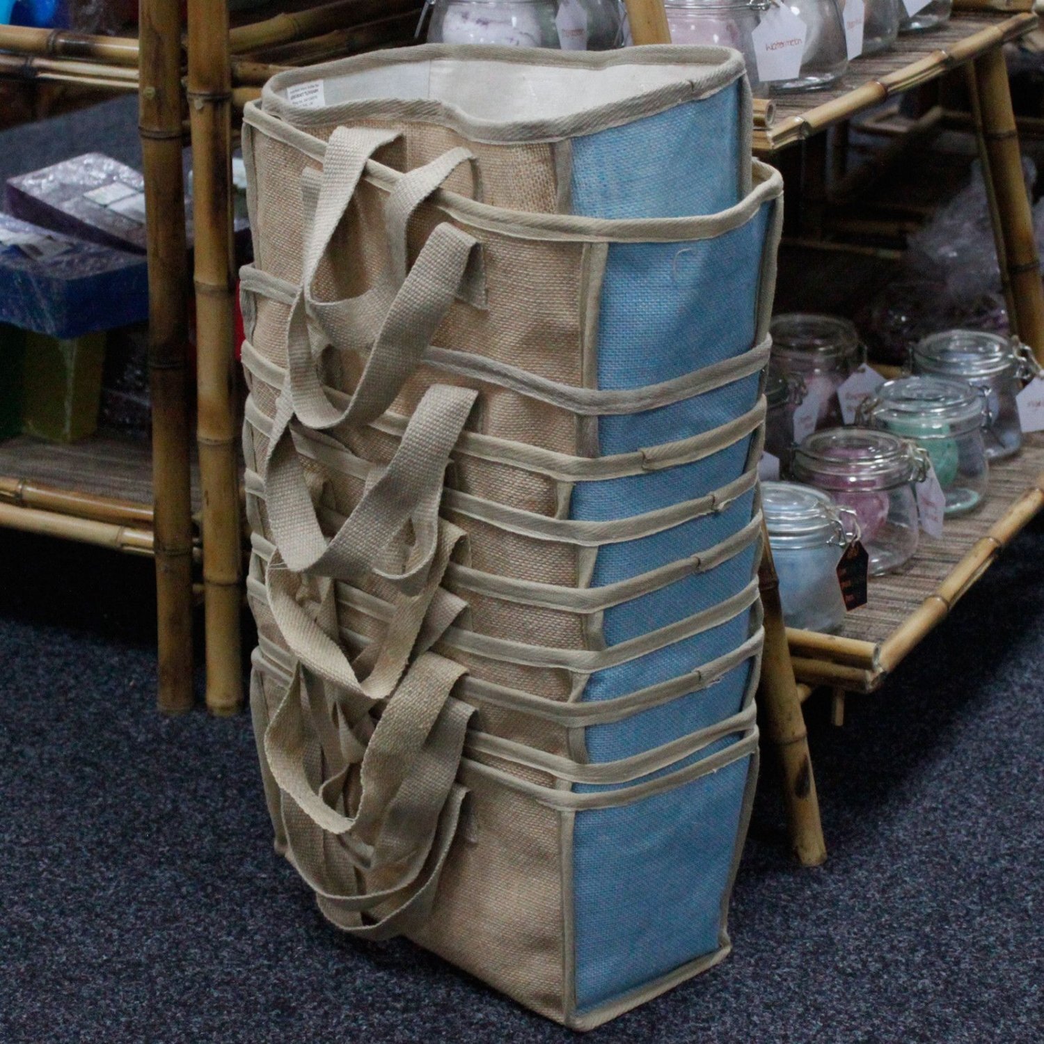 Image of Eco Friendly Large Jute Cotton Shopping&hellip;