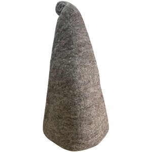 Natural Brown Felted Sauna Wizard Hat - Cozy  Playful Sauna Accessory