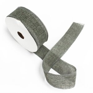 Charcoal Natural Texture Ribbon or Gift Wrapping Decor