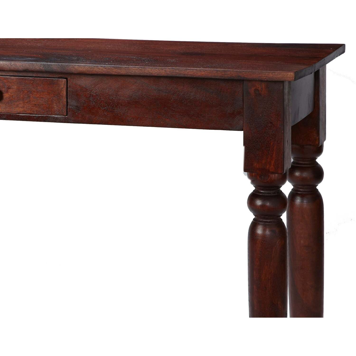 Oxford Mahogany Mango Wood Console Table with 1 Drawer - Brown