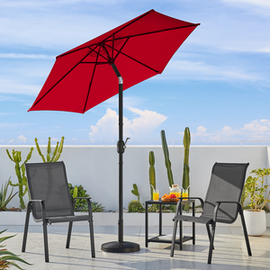 Adjustable Patio Umbrella with 6 Ribs