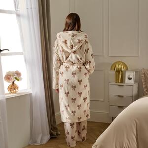 OHS Bow Print Dressing Gown
