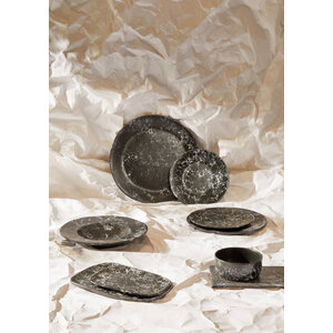 Hygge Black Marble Effect Pasta Bowl