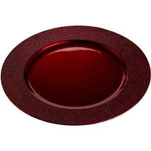 Paxton Red Pebble Effect Charger Plate