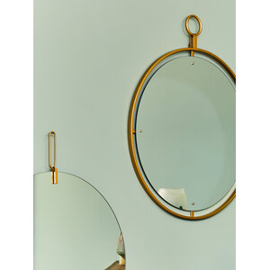 Andrey Gold Finish Wall Mirror.