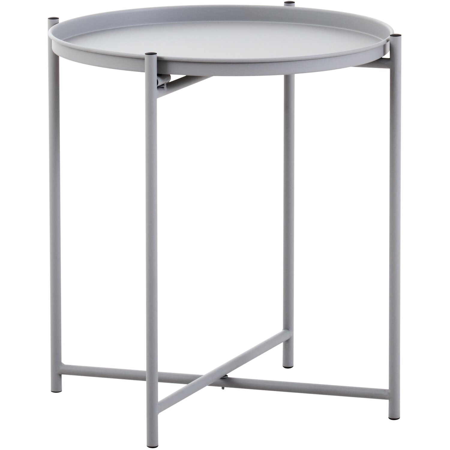 Trosa Grey Iron Side Table - Grey