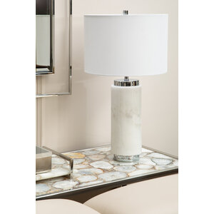 Vita White Agate Console Table