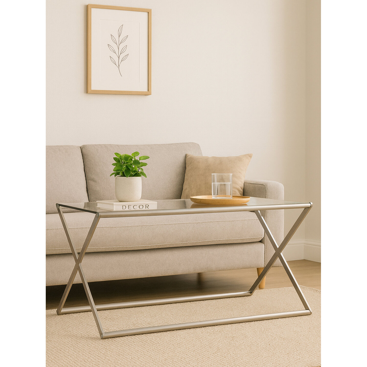 Roma Coffee Table - Silver