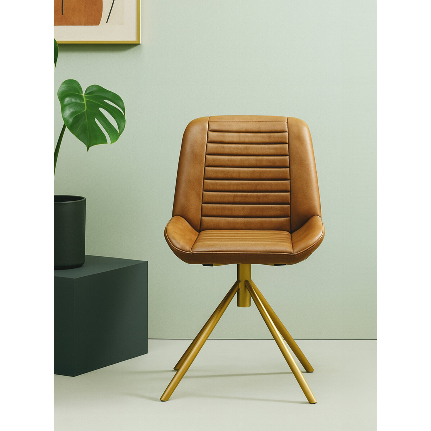 Buffalo Brown Leather Chair - Brown