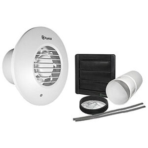 Xpelair 4 Inch Round Standard Extractor Fan and Wall Fixing Kit - DX100R