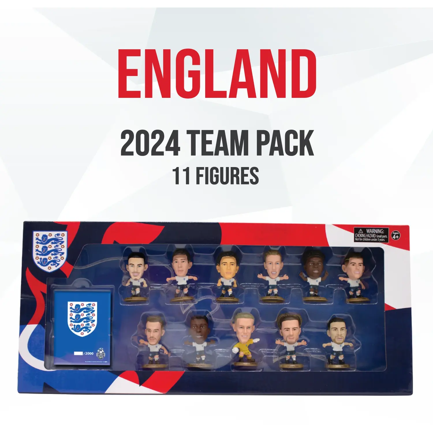 SoccerStarz England 11 FigureTeam Pack (2024 Version) - White