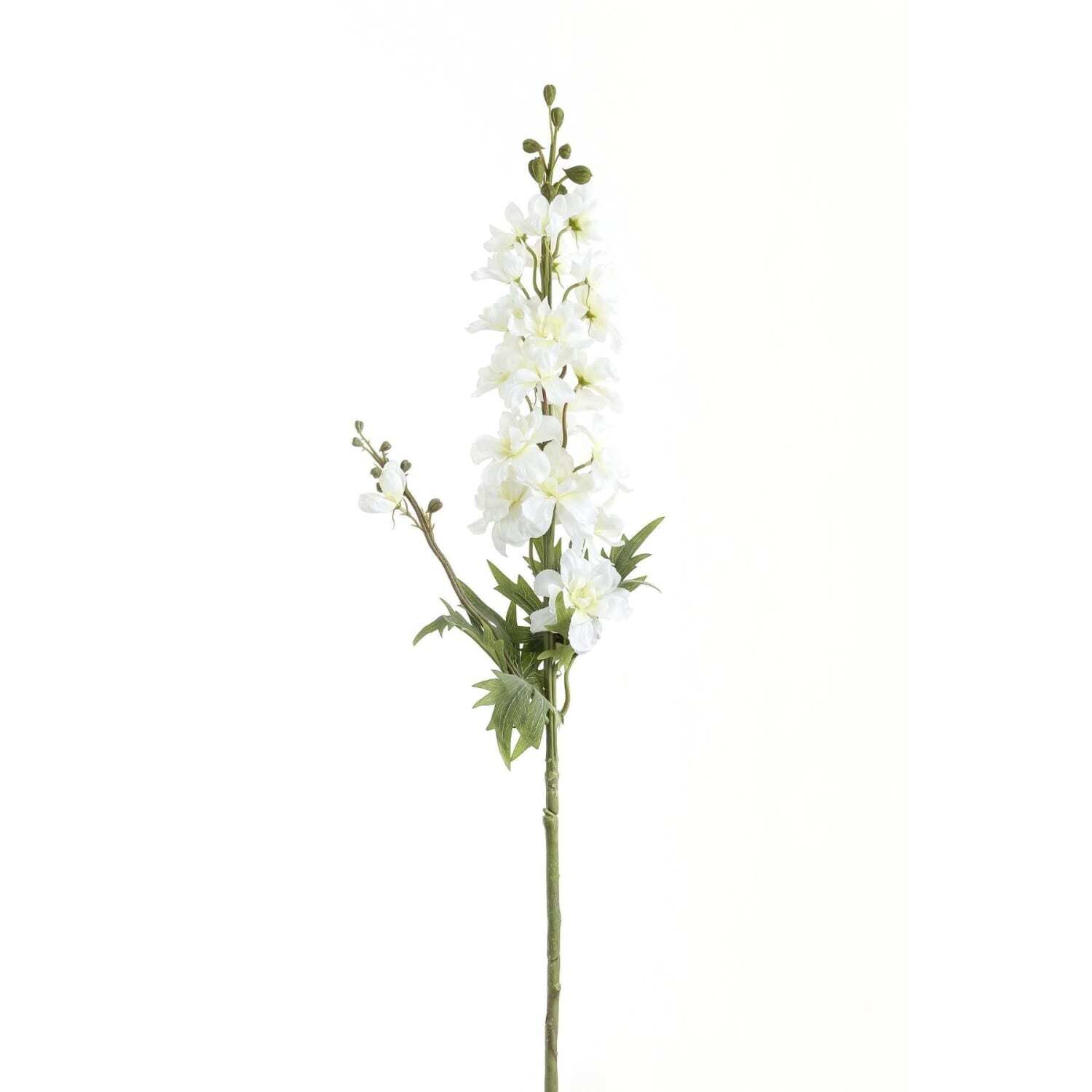 Set of 3 Tall Delphinium Stems Artificial Flowers - White