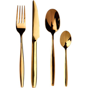 Avie Aura 16 Piece Gold Cutlery Set