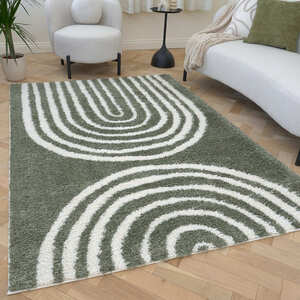 The Rugs Moodi Scandinavian Design Patterned Shaggy Rug