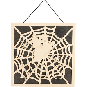Paint Your Own Wooden Boo Hanging Decoration